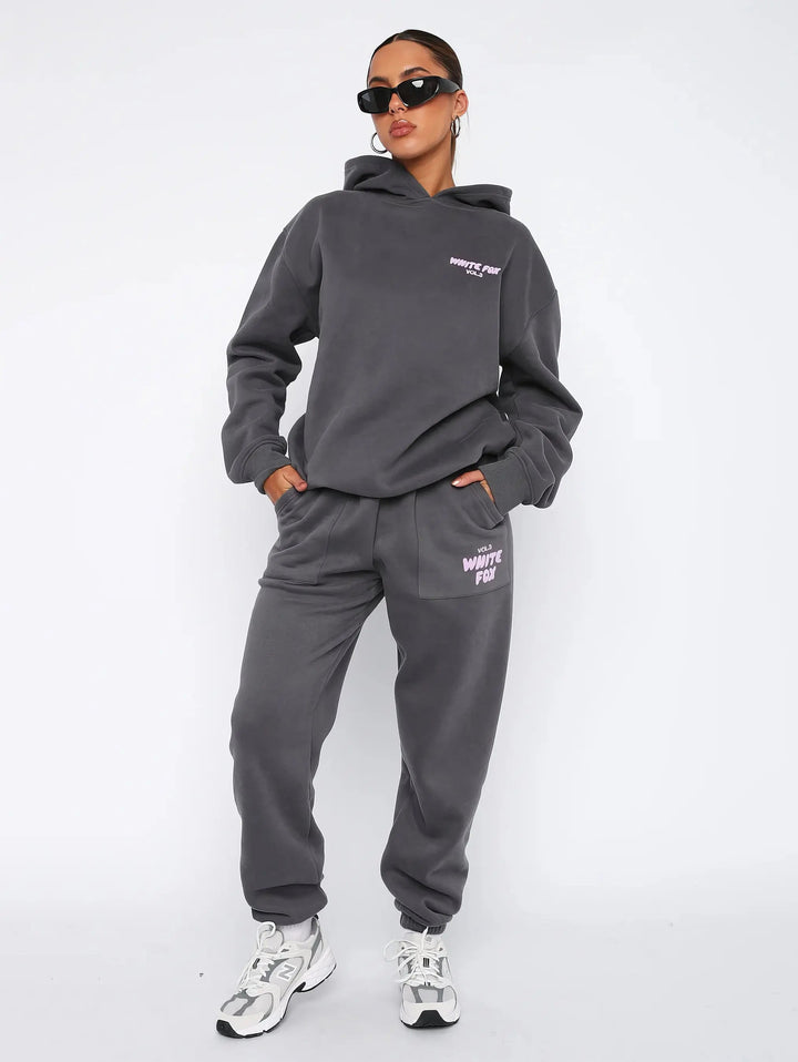 Soft Relaxed Fit Hoodie and Jogger Set for Everyday Comfort